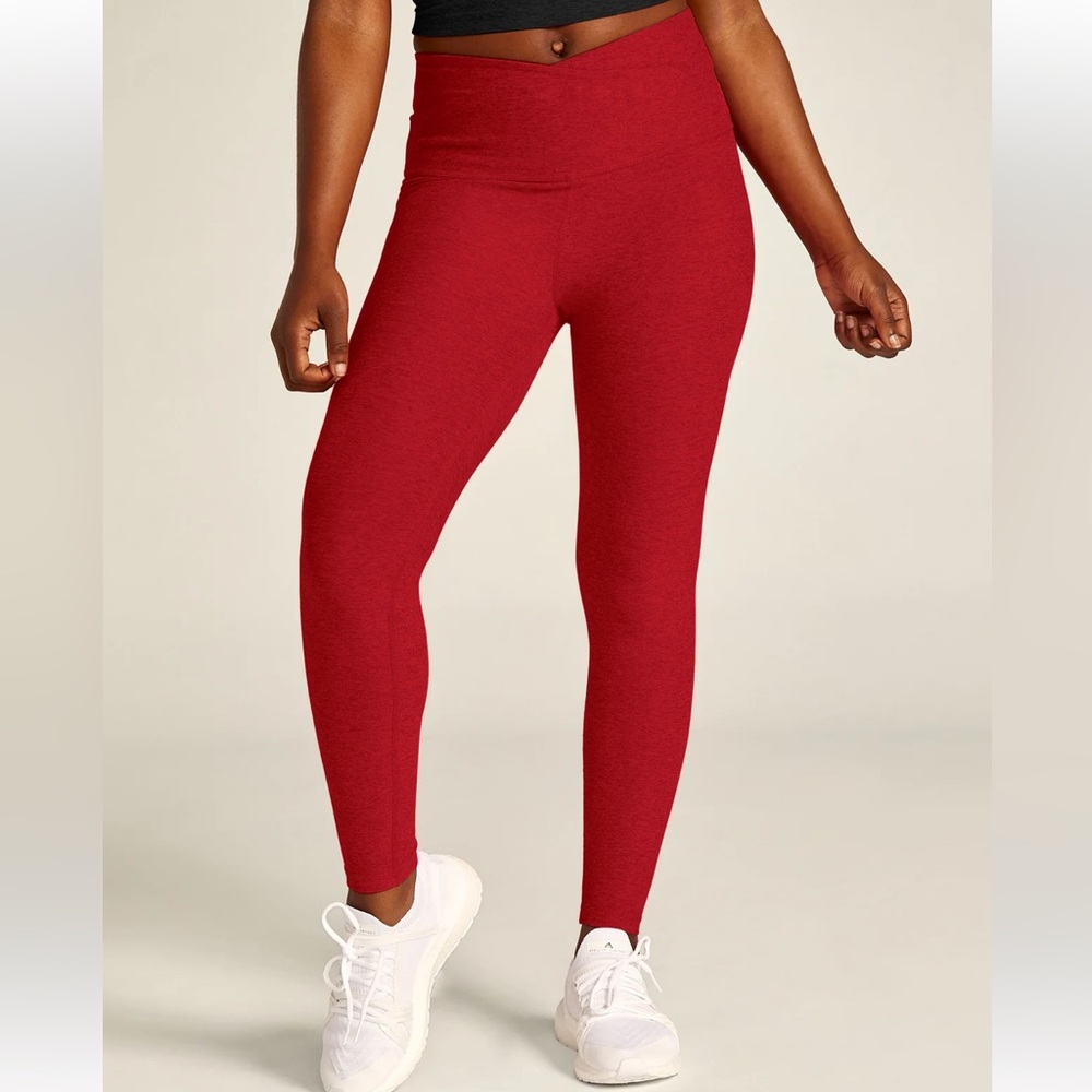Beyond Yoga High-Waist Red Leggings
